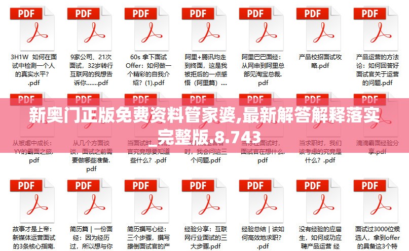 新奥门正版免费资料管家婆,最新解答解释落实_完整版.8.743