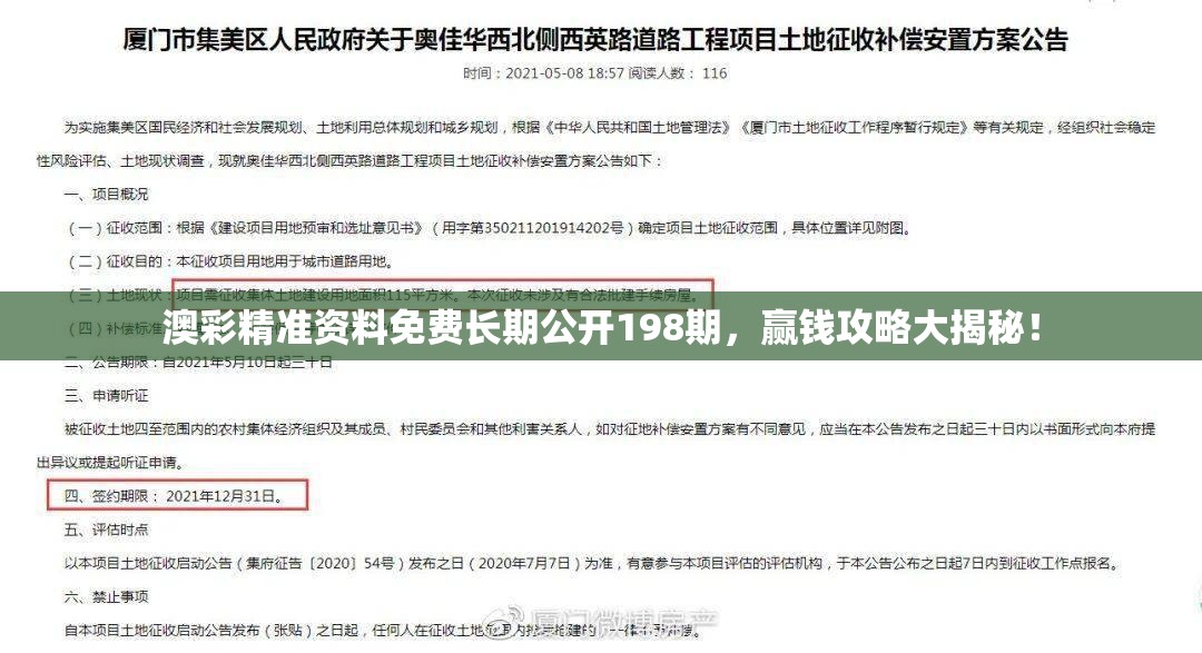 澳彩精准资料免费长期公开198期，赢钱攻略大揭秘！